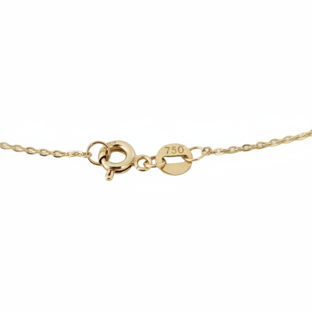 gold chain with 18k hallmark