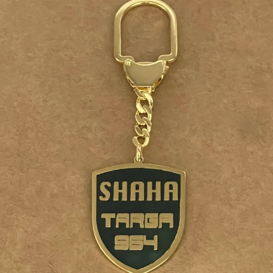 925 Sterling Silver Personalized Porsche Keyring by Demirelli, custom car logo keyring handcrafted for style and elegance