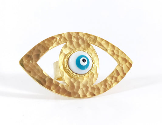 Marquise Evil Eye Ring
