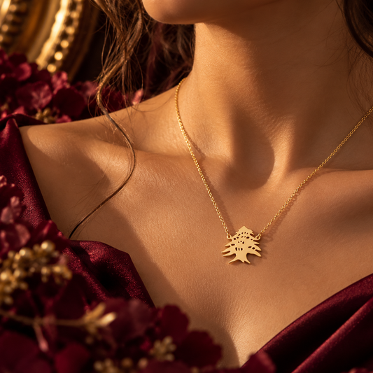 Cedar of Lebanon  Necklace - 18K Gold