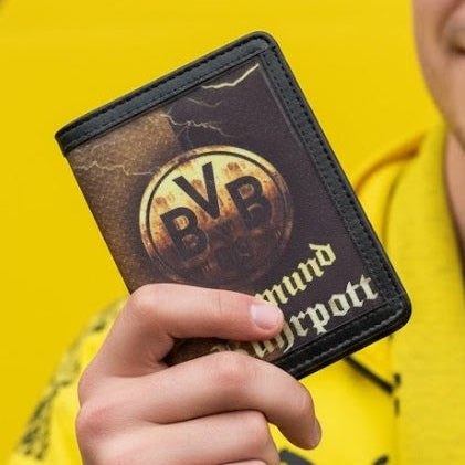Borussia Dortmund Passport Cover by Demirelli, stylish travel accessory featuring team colors and logo for football fans