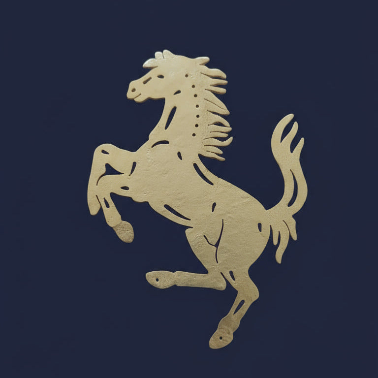 Set of Oversized Brooches - ferrari horse