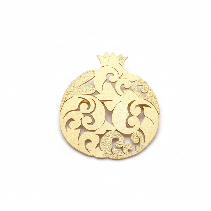 Set of Oversized Brooches - pomegranate