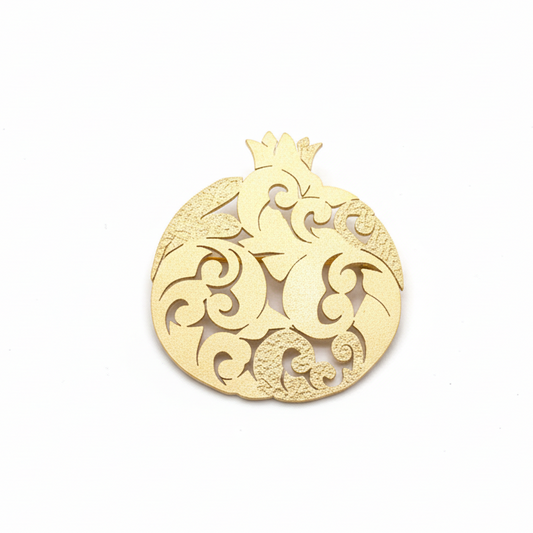 Set of Oversized Brooches - pomegranate