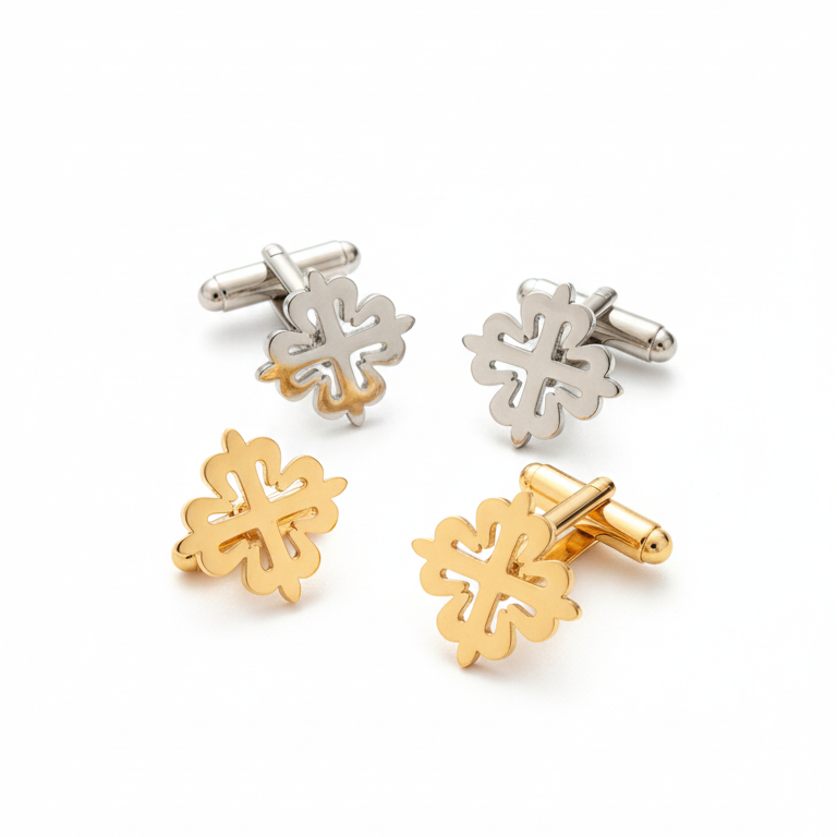 925 Calatrava Cross Cufflinks - Demirelli gold and silver