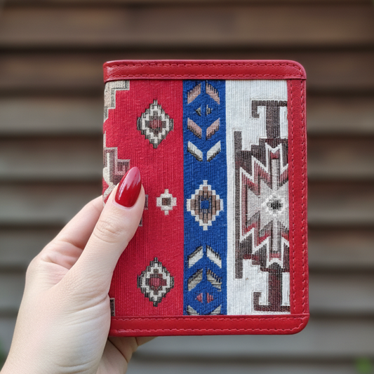 Demirelli Armenian Pattern Passport Cover, stylish and durable design featuring traditional Armenian ornaments for elegant travelers