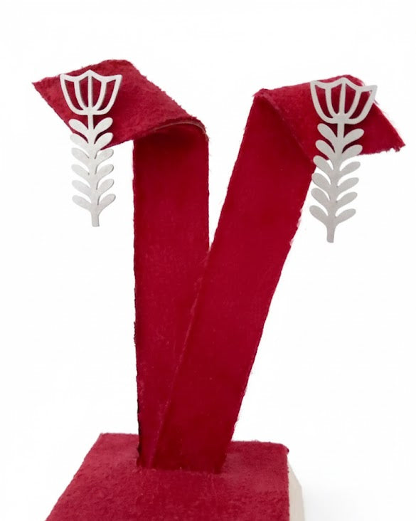 Lebanese Fenjen Pattern Earrings by Demirelli, handcrafted jewelry featuring traditional Lebanese design for a stylish and cultural statement