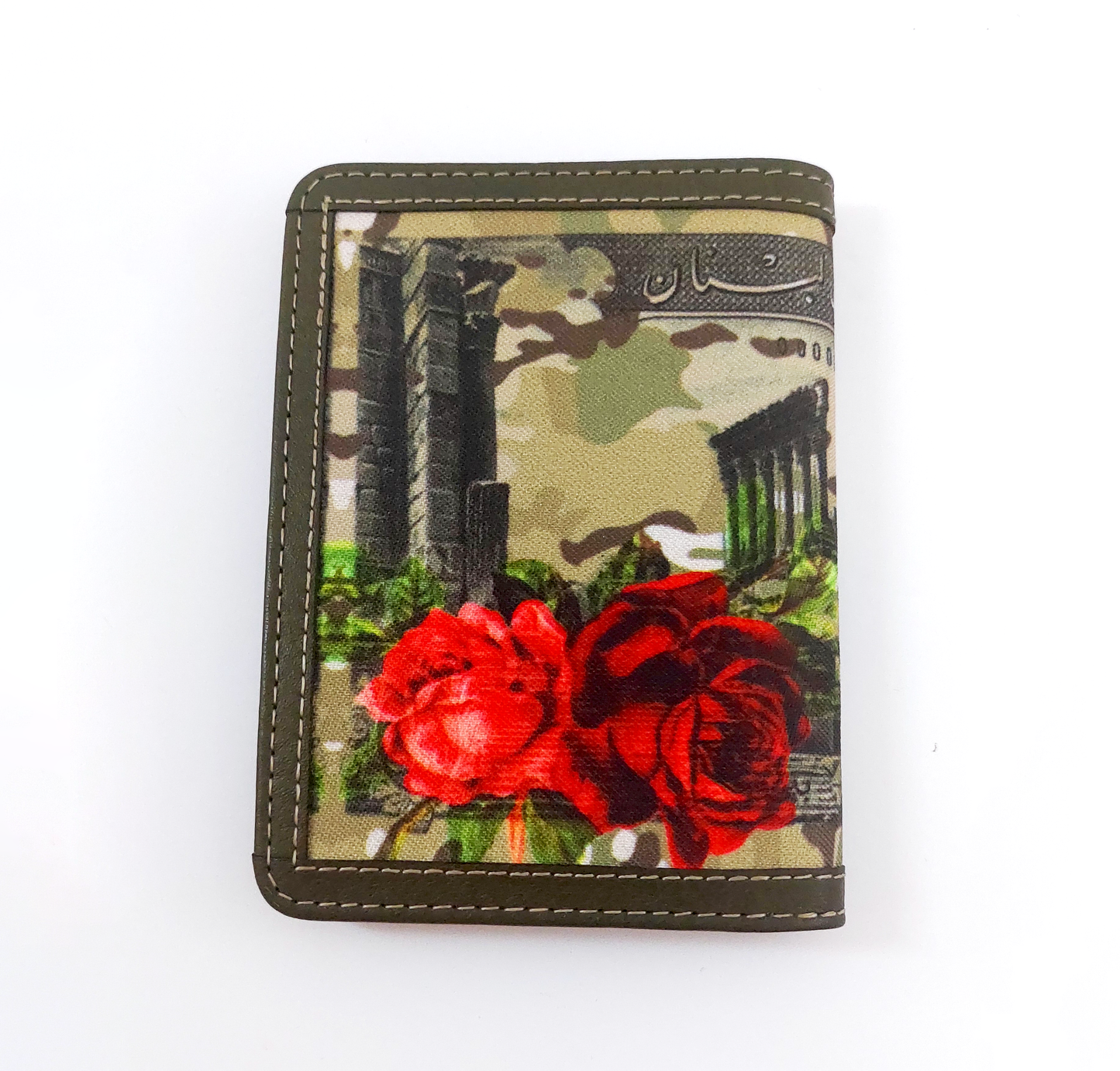 Lebanese Passport Cover with Stylish 10 Lira Design by Demirelli, handcrafted travel accessory featuring elegant national-inspired design