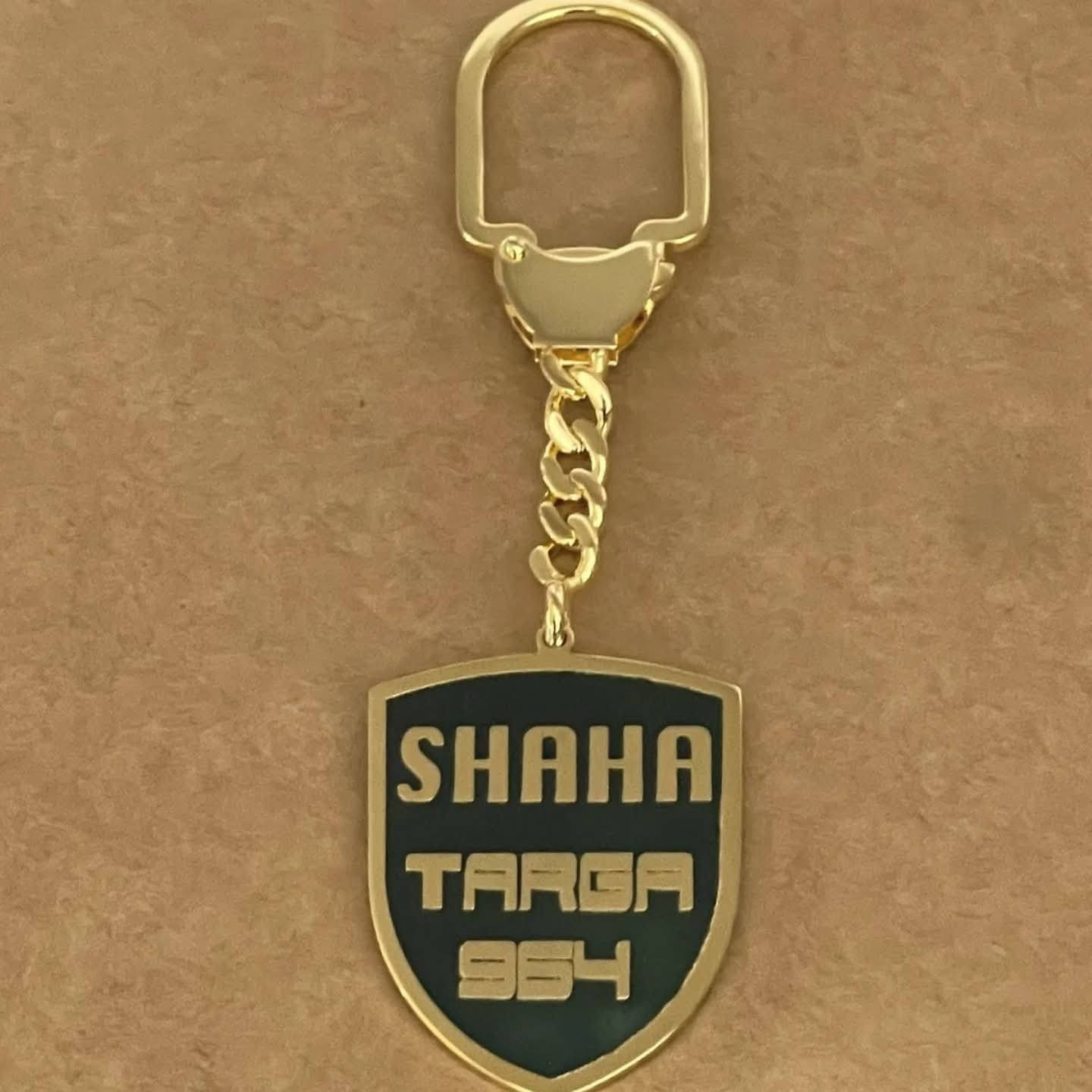 925 Sterling Silver Personalized Porsche Keyring by Demirelli, custom car logo keyring handcrafted for style and elegance