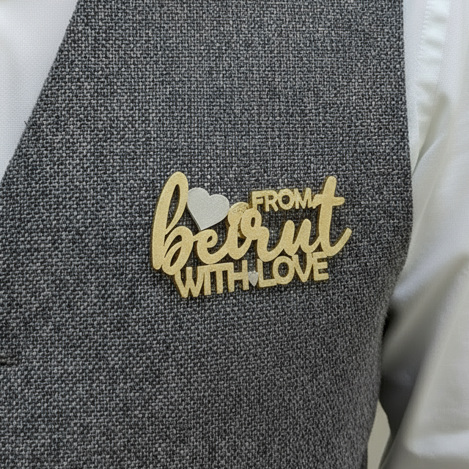 Set of Oversized Brooches - from beirut with love