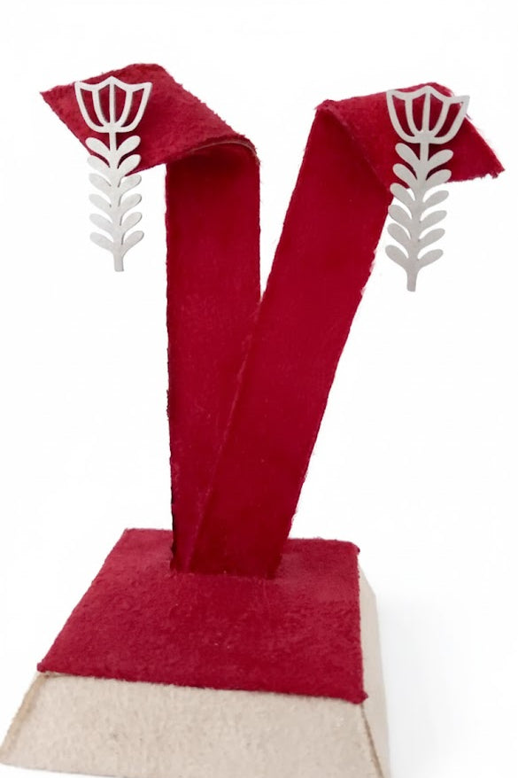 Lebanese Fenjen Pattern Earrings by Demirelli, handcrafted jewelry featuring traditional Lebanese design for a stylish and cultural statement