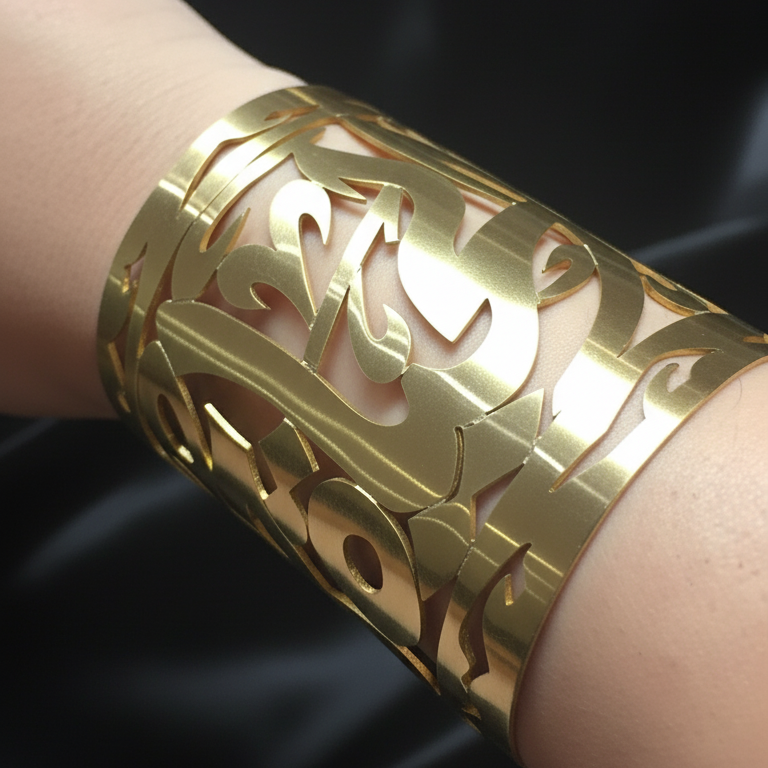 Al Hayat Helwe Cuff Bangle - Demirelli
