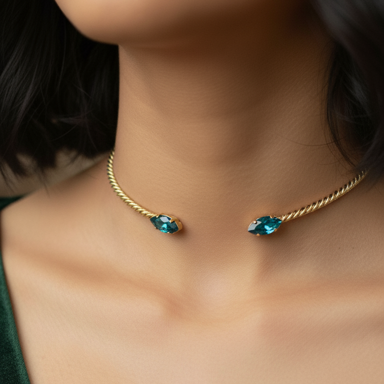 Marquise Cuff Choker - Demirelli