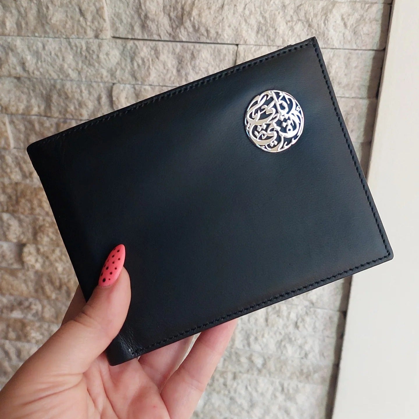 Personalized Leather Wallet with Name by Demirelli, handcrafted premium leather accessory designed for elegance and thoughtful gifting