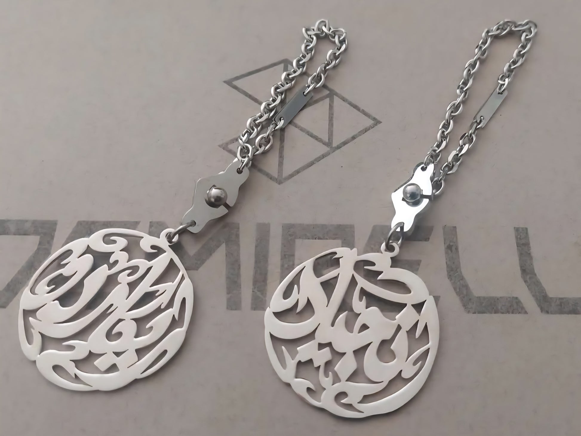 Demirelli Personalized Round Name Keychain, stylish handcrafted accessory perfect for gifting or showcasing your name with elegance