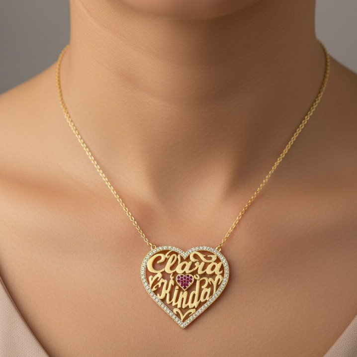 Ruby Love Halo Pendant - Demirelli