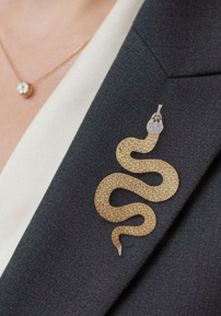 Set of Oversized Brooches - snake